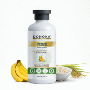 Home donoka professional banana protein shampoo with biotin, paraben & sulfate free, 300ml