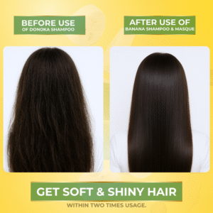 donoka professional banana protein shampoo with biotin, paraben & sulfate free, 300ml