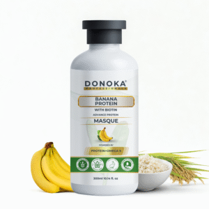 Home donoka professional banana protein hair masque with biotin | paraben & sulfate free | 300 ml