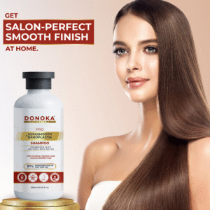 donoka pro kerasmooth + nanoplastia – rice water & keratin care shampoo