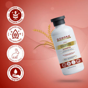 donoka pro kerasmooth + nanoplastia – rice water & keratin care shampoo