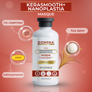 donoka pro kerasmooth + nanoplastia masque – 97% smooth & frizz free hair