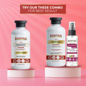 donoka pro kerasmooth + nanoplastia masque – 97% smooth & frizz free hair