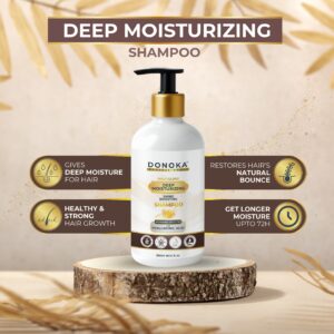 donoka pro deep moisturizing shine boosting anti dry shampoo with hyaluronic acid moisture up to 72 hours | 99.9% shiner hairs for 24 hours |sulfate and paraben free | 300 ml