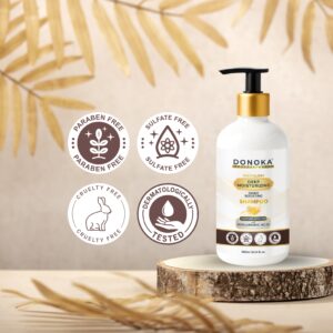 donoka pro deep moisturizing shine boosting anti dry shampoo with hyaluronic acid moisture up to 72 hours | 99.9% shiner hairs for 24 hours |sulfate and paraben free | 300 ml